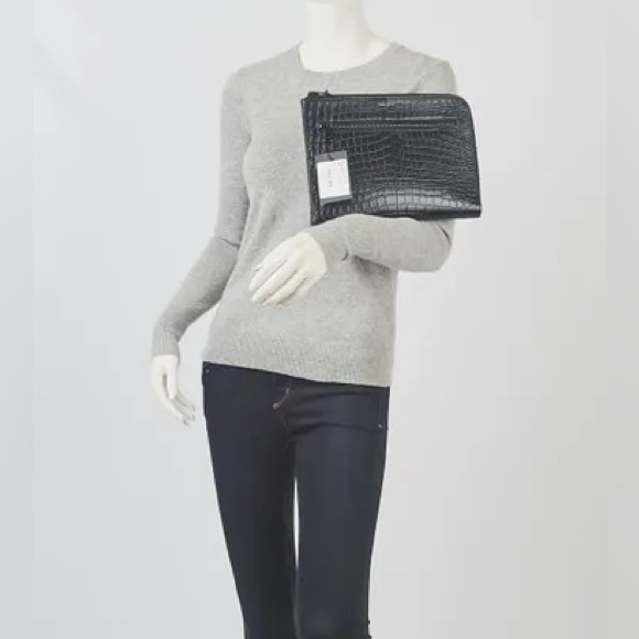 YSL Crocodile Embossed iPad Case - Picture 2 of 10